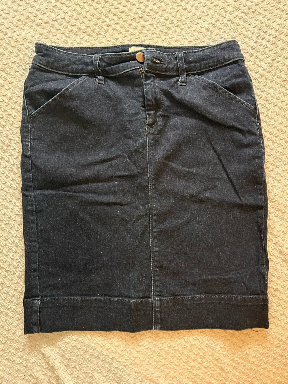 A New Day Dark Wash Denim Pencil Mini Skirt Size 2